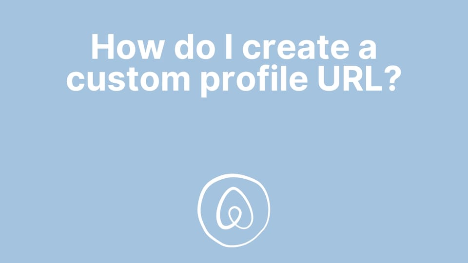 How do I create a custom profile URL?